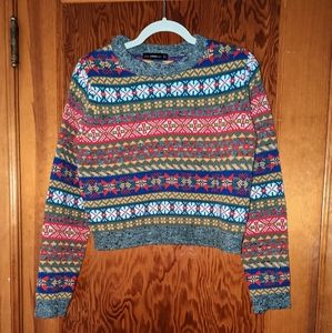 Zara Fair Isle Sweater • M